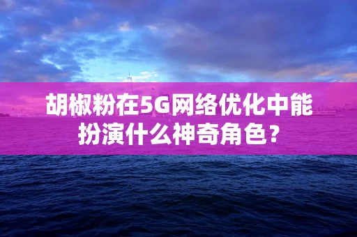 胡椒粉在5G网络优化中能扮演什么神奇角色？