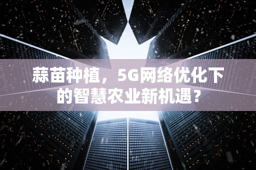 蒜苗种植，5G网络优化下的智慧农业新机遇？