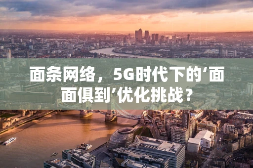面条网络，5G时代下的‘面面俱到’优化挑战？