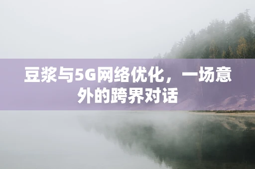 豆浆与5G网络优化，一场意外的跨界对话
