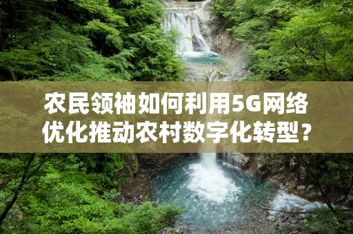 农民领袖如何利用5G网络优化推动农村数字化转型？